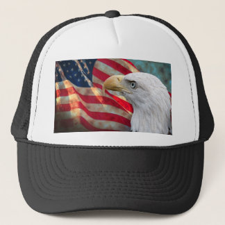 American Flag Hat with Eagle