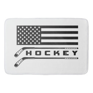 American Flag Hockey Apparel - HockeyAmerican Flag Bath Mat