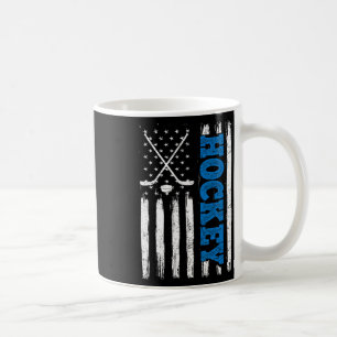 American Flag Hockey Usa Patriotic Shirt Hockey Lo Coffee Mug