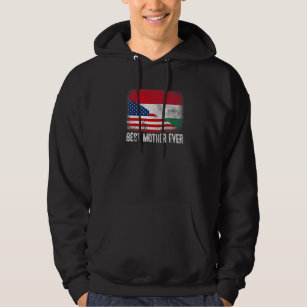 American Flag & Hungary Flag Best Mother Ever Fami Hoodie
