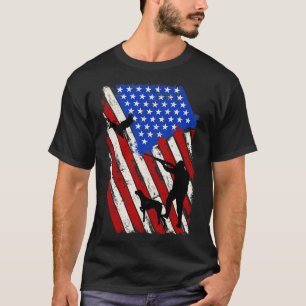 American Flag Hunting Goose T-Shirt