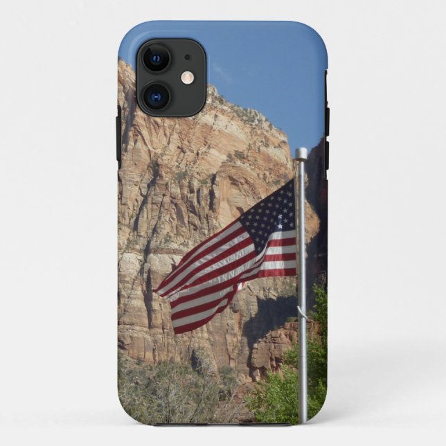 American Flag in Zion National Park I Case-Mate iPhone Case (Back)