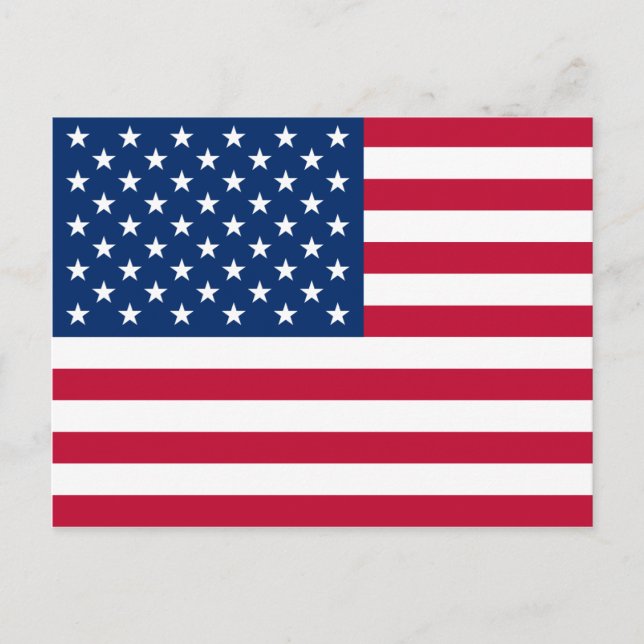 American Flag Independence Day Postcard (Front)