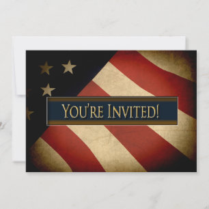 AMERICAN FLAG - INVITATION
