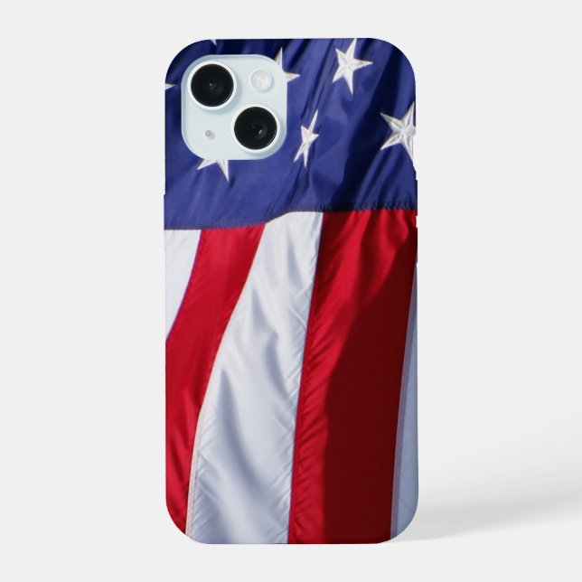 American flag iPhone 15 case (Back)