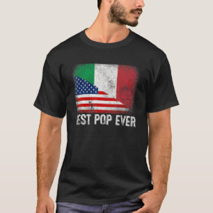 American Flag & Italy Flag Best Pop Ever Family T-Shirt