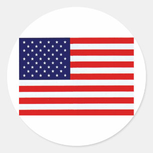 American Flag Items Classic Round Sticker