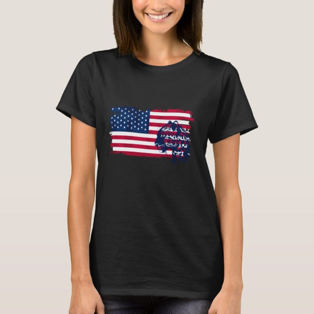American Flag Jaguar Shirt Jaguar Lover USA Flag J (Front)