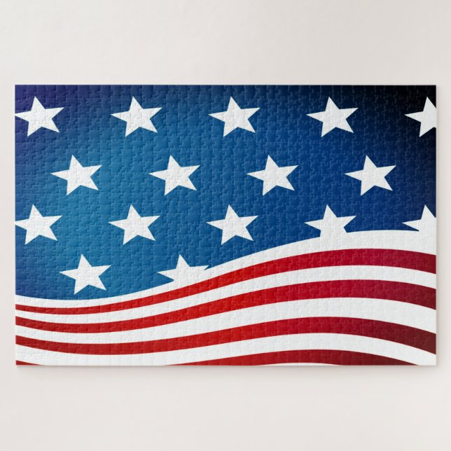 American Flag Jigsaw Puzzle (Horizontal)