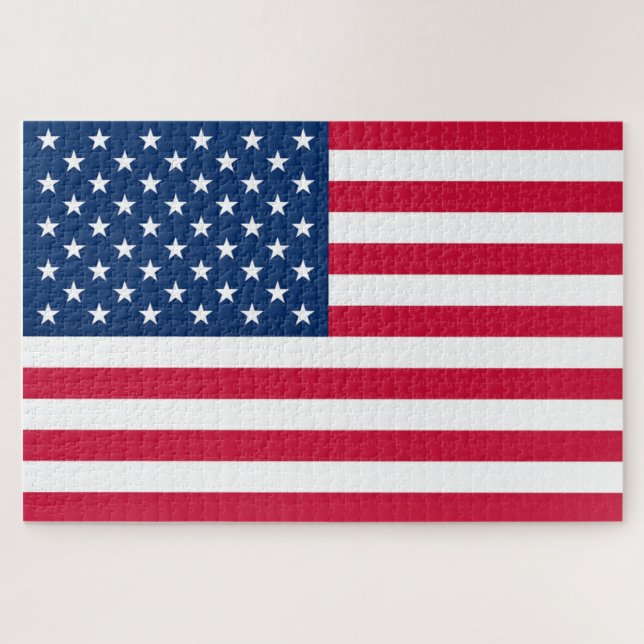 American Flag Jigsaw Puzzle Patriotic (Horizontal)