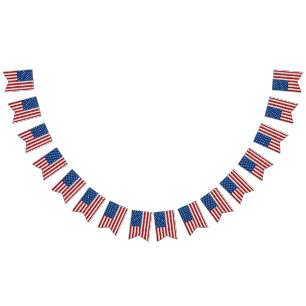 American Flag July 4th Glitter