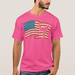 American Flag Karate 	 Martial Arts Tee