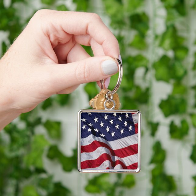 American Flag Keychain (Hand)
