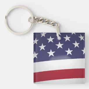 AMERICAN FLAG KEYCHAIN