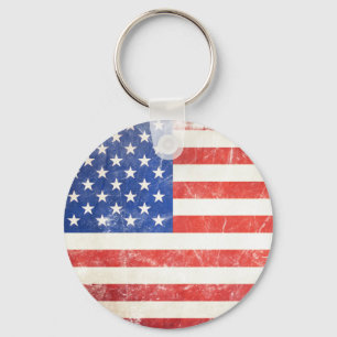 American Flag Keychain