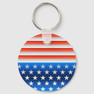 American Flag Keychain