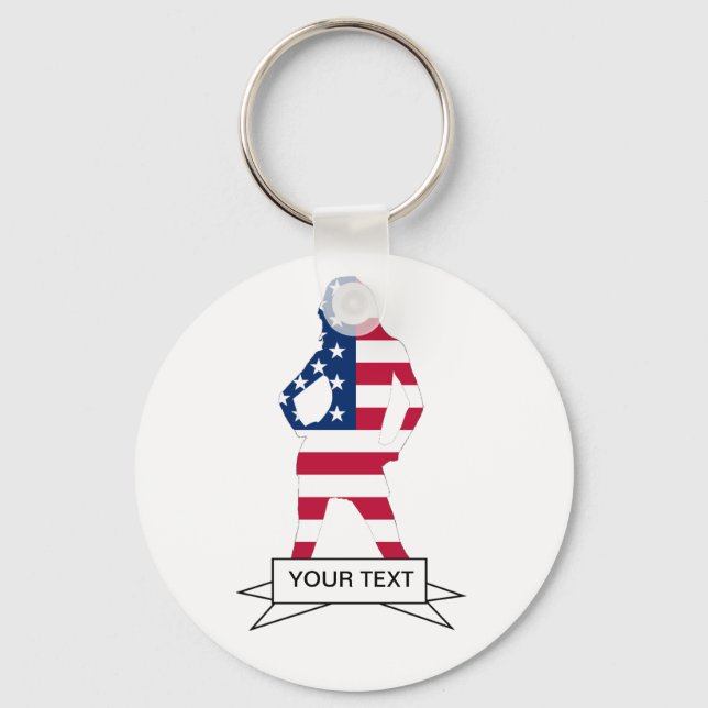 American flag keychain (Front)