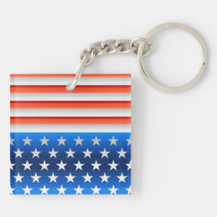 American Flag Keychain
