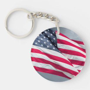 American Flag Keychain