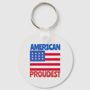 American Flag Keychain