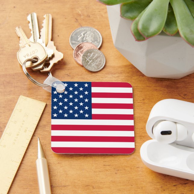 American Flag Keychain Patriotic Gift (Desk)