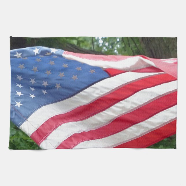 American Flag Kitchen Towel (Horizontal)