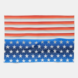 American Flag Kitchen Towel