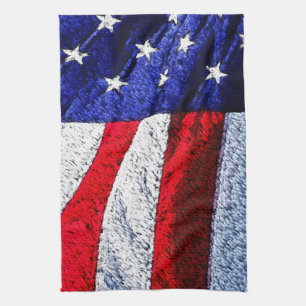 American Flag Kitchen Towel
