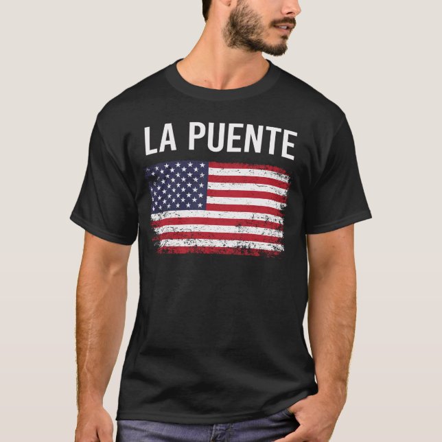American Flag La Puente T-Shirt (Front)
