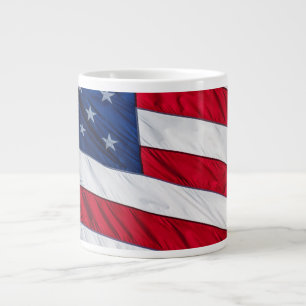 American Flag Large Coffee Mug
