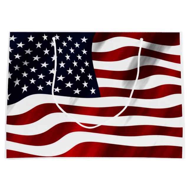 American Flag Large Gift Bag (Front)