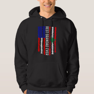 American Flag Lebanon Flag Best Grandad Ever Famil Hoodie
