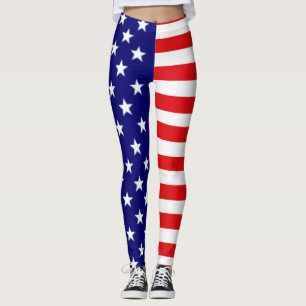 American Flag Leggings