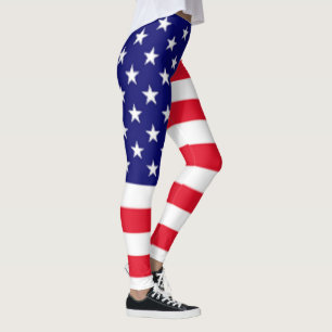 American Flag Leggings