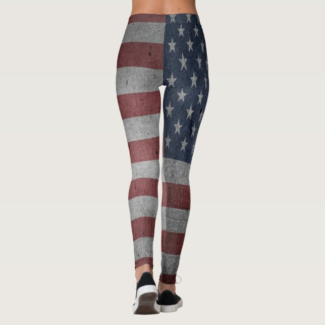 American Flag Leggings (Back)