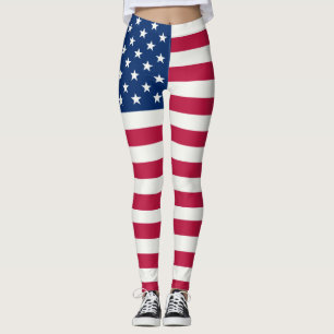 American Flag Leggings