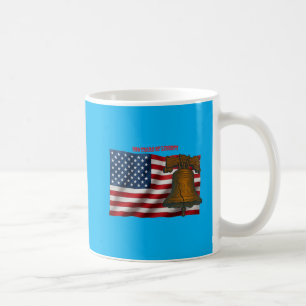American Flag & Liberty Bell Independence Day URM Coffee Mug