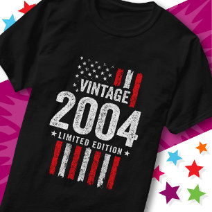 American Flag Limited Edition Stars Vintage 2004 T-Shirt