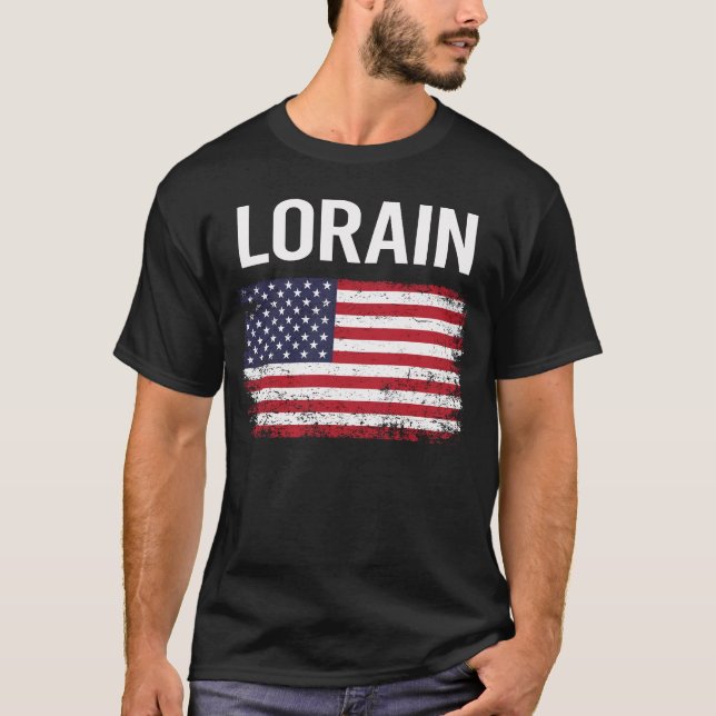 American Flag Lorain T-Shirt (Front)