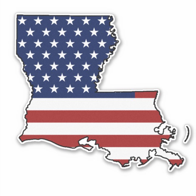 American Flag Louisiana (Front)