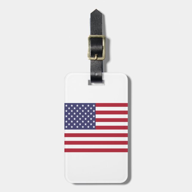 American Flag Luggage Tag (Front Vertical)