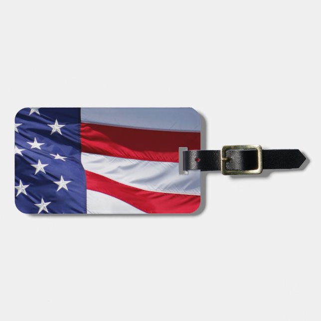 American Flag Luggage Tag (Front Horizontal)