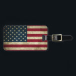 American Flag Luggage Tag<br><div class="desc">American Flag Stand out in the baggage carousel with a custom luggage tag from Zazzle! No larger than a business card and constructed of 100% acrylic, this luggage tag is ready to stand-up to the travel demands of any road warrior or adventure seeker. Produced using the AcryliPrint®HD printing process, your...</div>