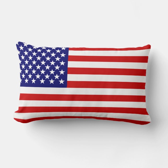 American flag lumbar pillow (Front)
