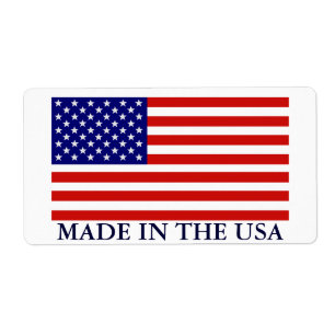 American Flag Made in the USA Label 1