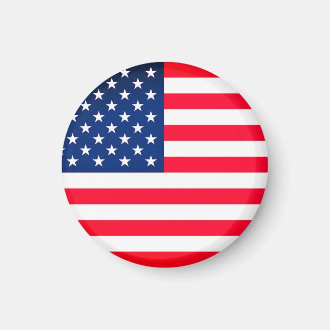 American Flag Magnet Gift - USA (Devant)