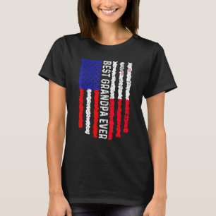 American Flag Malta Flag Best Grandpa Ever Family T-Shirt
