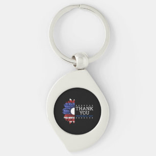 American Flag Memorial Day Shirts For Women Memori Keychain