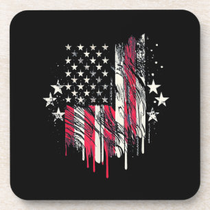 American Flag Mens USA Toddler American Flag 4th o Coaster