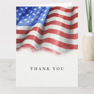 American Flag Merci Cartes
